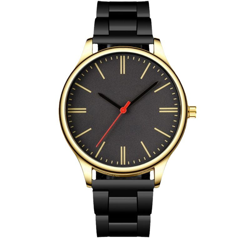 New men's personality fashion trend sports men's steel strap watch business quartz watch